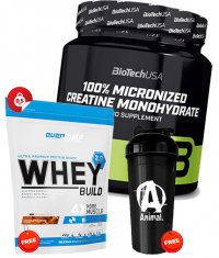 PROMO STACK BIOTECH USA CREATINE + WHEY+ SHAKER